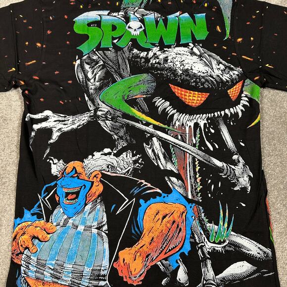 Spawn Vs Violator AOP Double Sided All Over Print Todd Mcfarlane Size XL T-Shirt - Picture 4 of 8